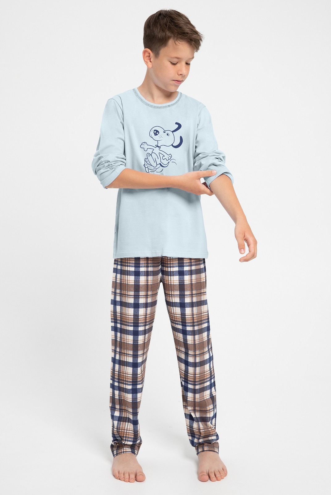 Chlapecké pyžamo Taro Parker 3089 dł/r 146-158 Z24 modrá 146