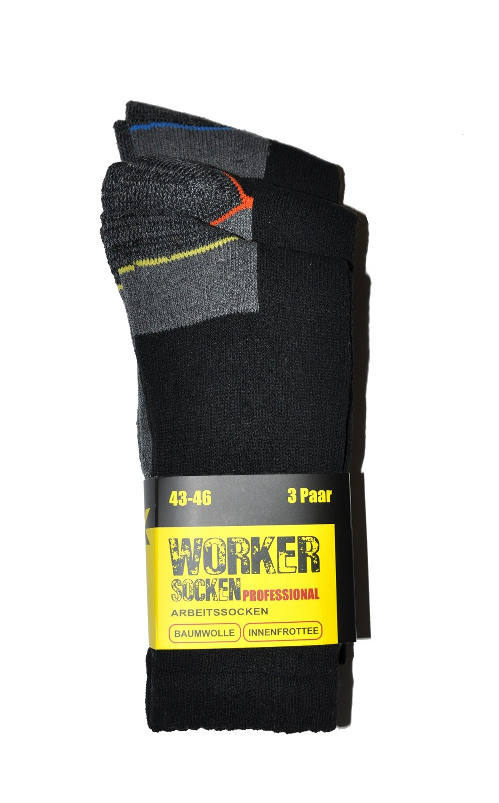 Pánské ponožky WiK 17181 Worker Professional A'3 39-46 černá 43-46