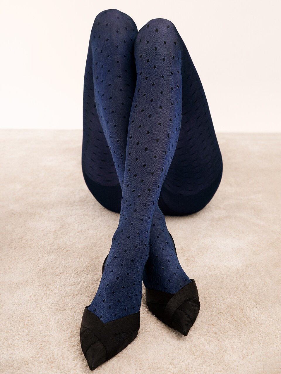 Dámské punčochové kalhoty Fiore G 6095 Dry Pastel 40 den 5-XL mazarinová modř 5-XL