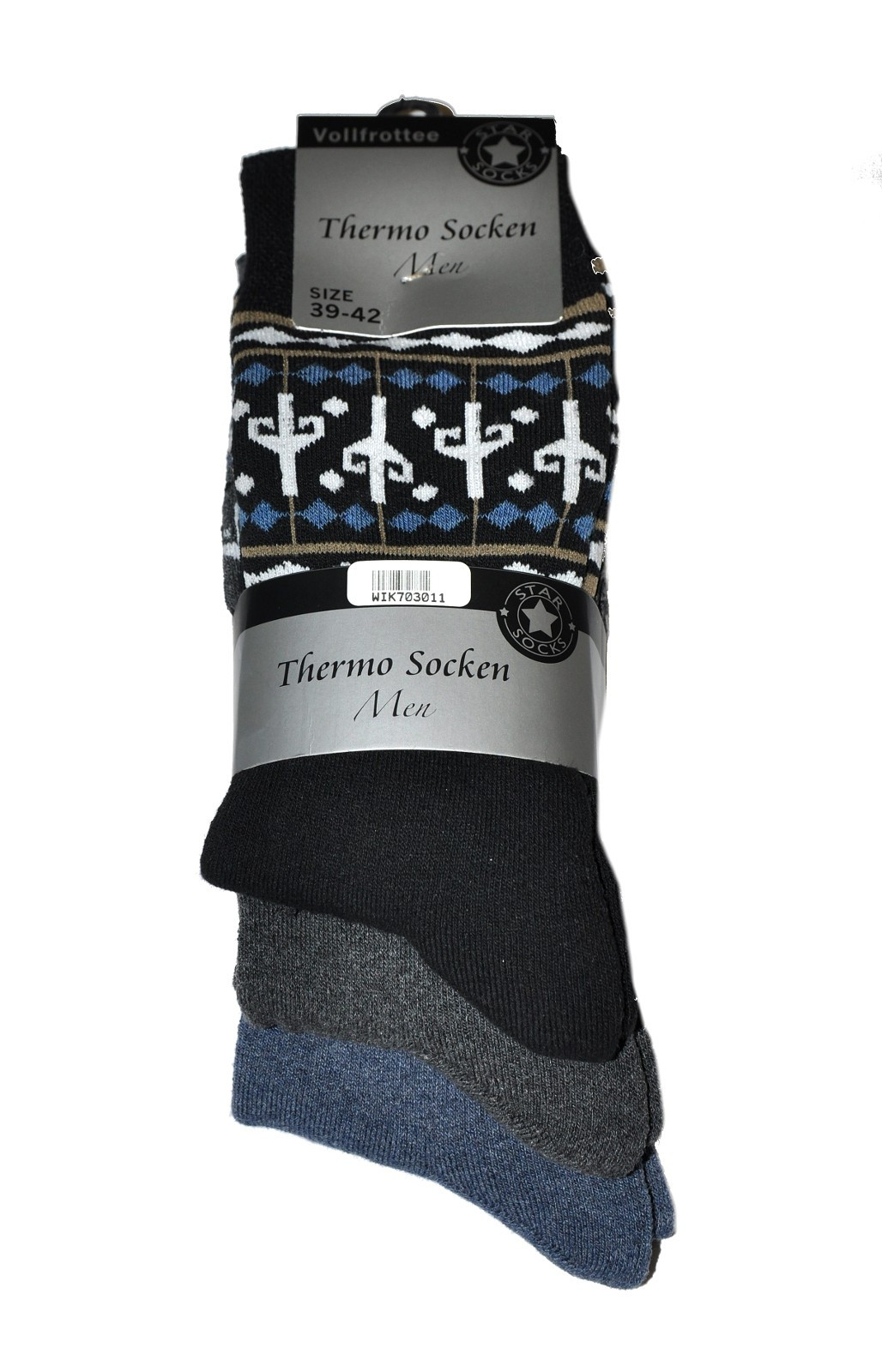 Pánské ponožky WiK 7030 Thermo Star Socks A'3 39-46 směs barev 39-42