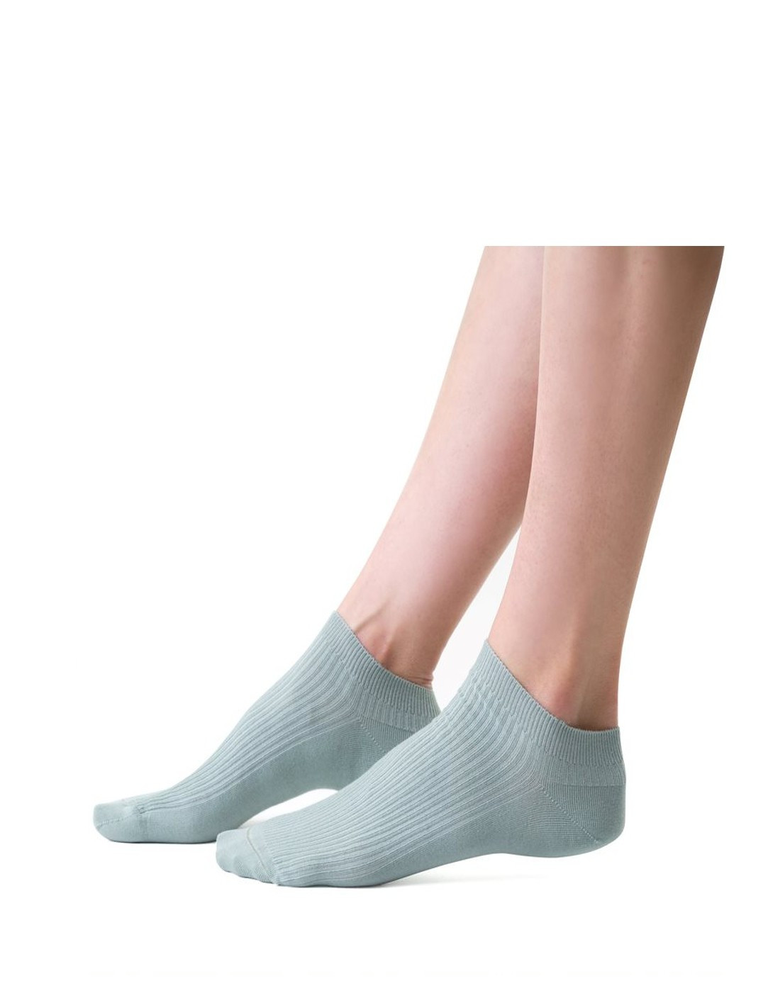 Dámské žebrované ponožky Steven art.137 35-40 modrá 38-40