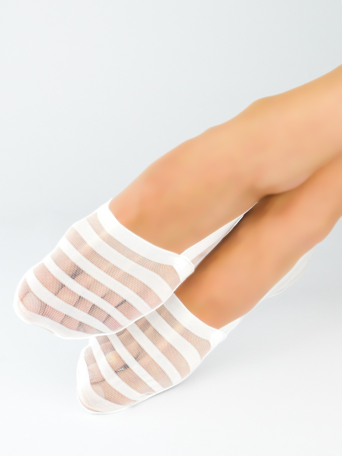 Dámské ponožky - baleríny Noviti SN029 Silikon, ABS pudrově růžová 36-41