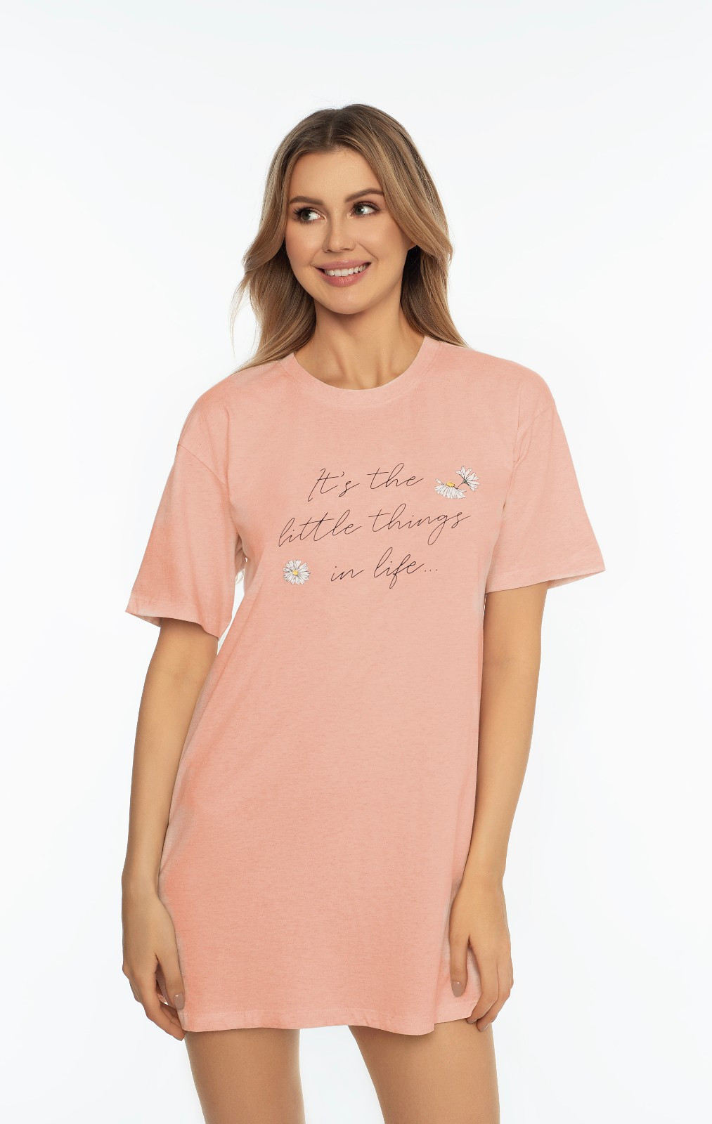 Dámská noční košile Henderson Ladies 41304 Adore kr/r S-XL růžová M