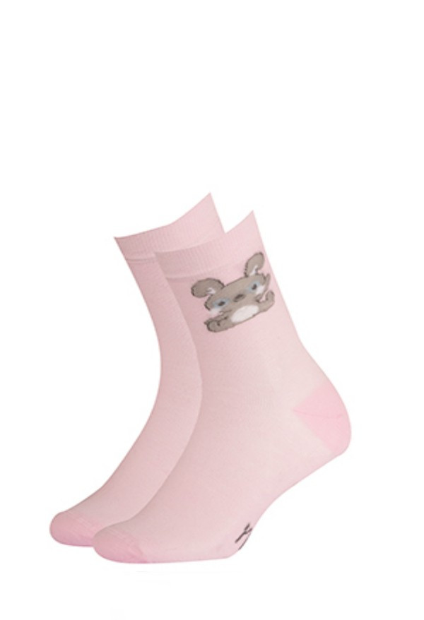 Dívčí vzorované ponožky Gatta 244.59N Cottoline 33-35 perleťově růžová 33-35