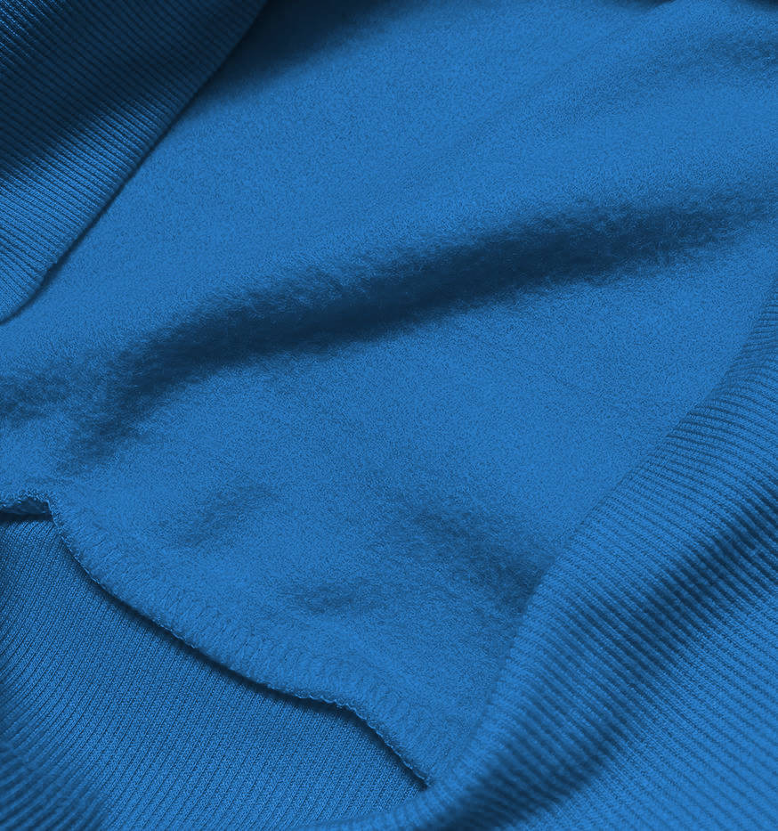 Světle modrá dámská tepláková mikina se stahovacími lemy (W01-16) odcienie niebieskiego XL (42)