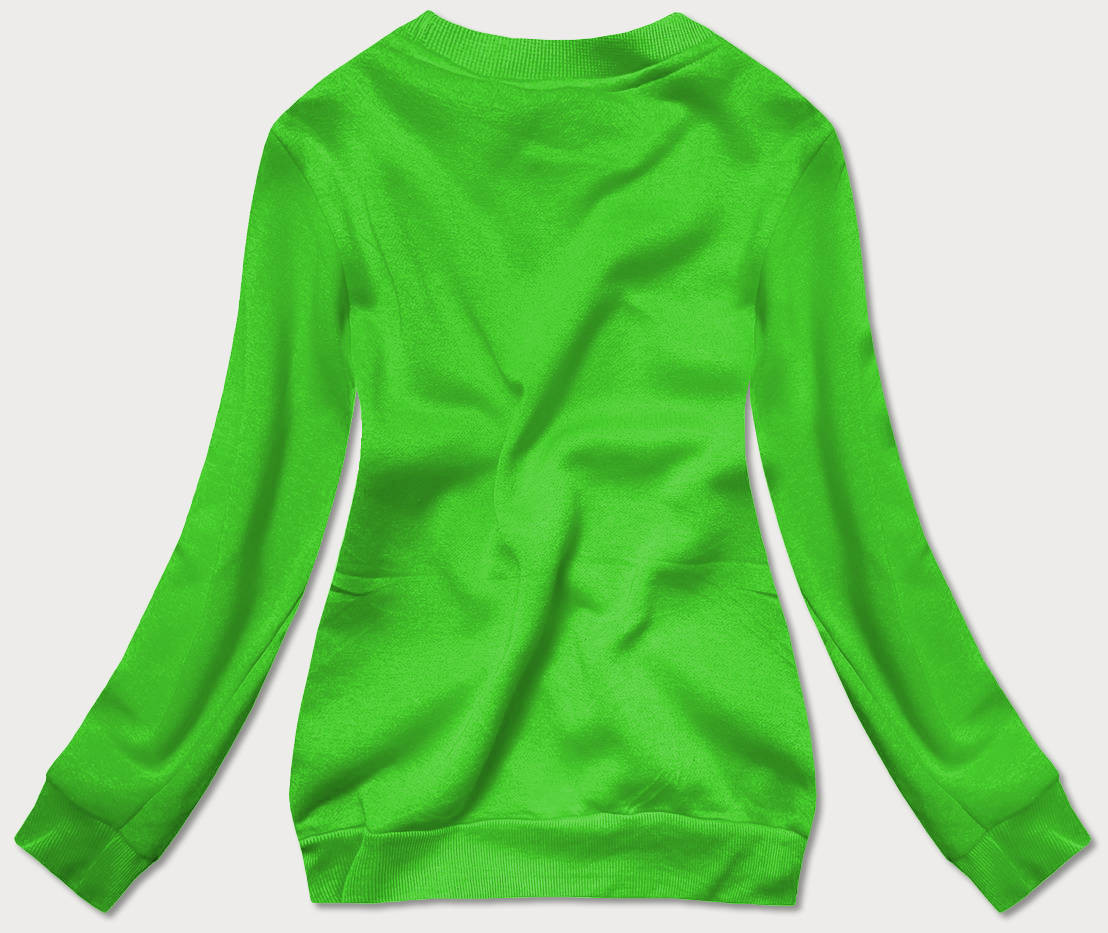 Zelená dámská tepláková mikina se stahovacími lemy (W01-27) odcienie zieleni XL (42)
