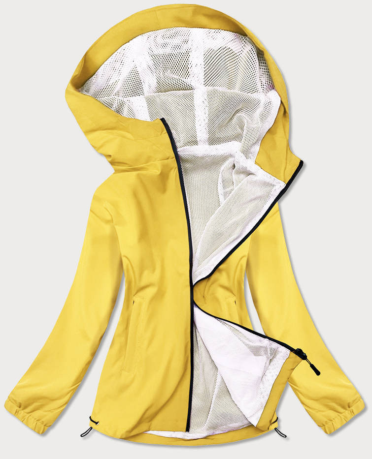 Žlutá neonová dámská letní bunda s podšívkou (HH036-26) odcienie żółtego S (36)