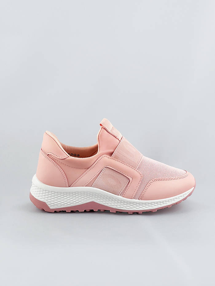 Růžové dámské boty slip-on (C1003) Růžová ONE SIZE