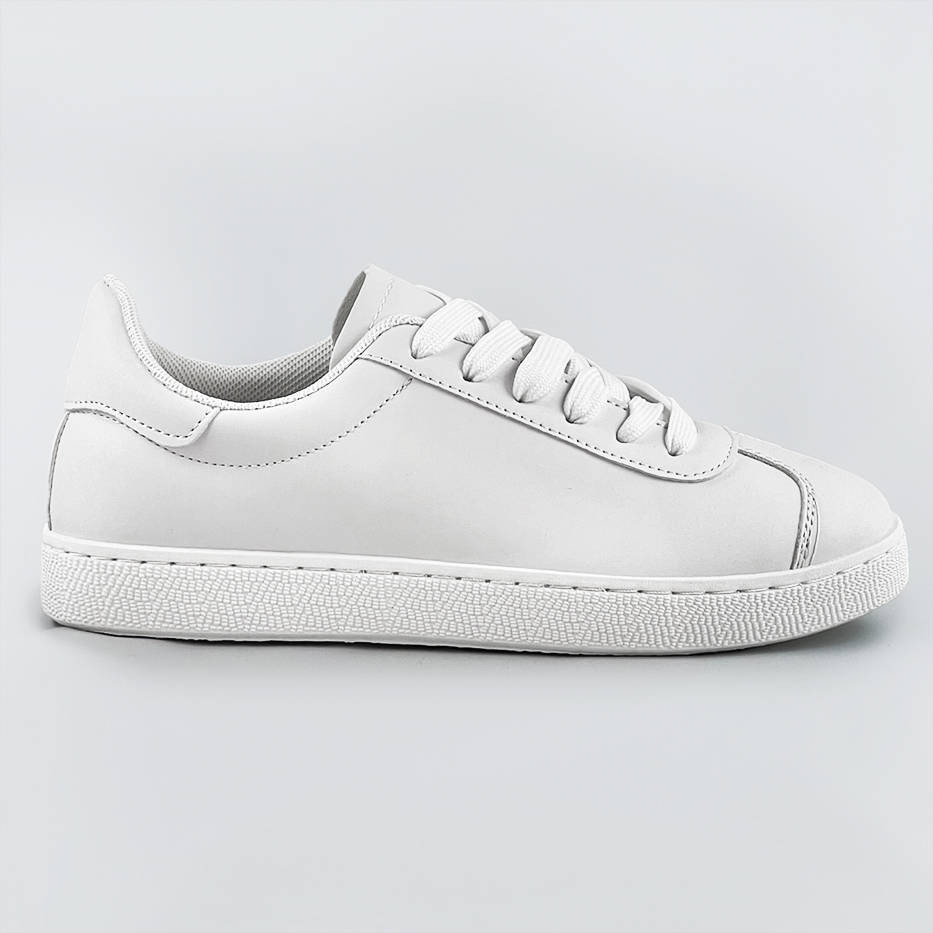 Bílé dámské šněrovací sneakersy (BF-025) odcienie bieli XL (42)