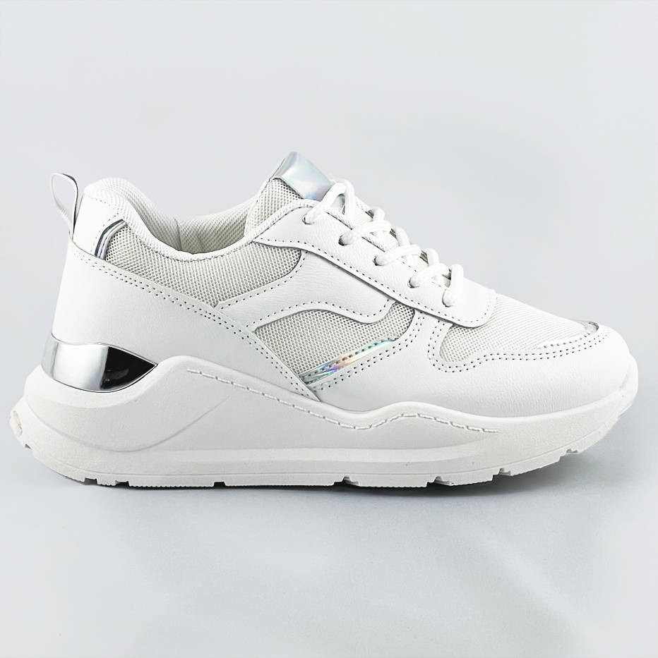 Bílé dámské sneakersy (BS-01) odcienie bieli XL (42)