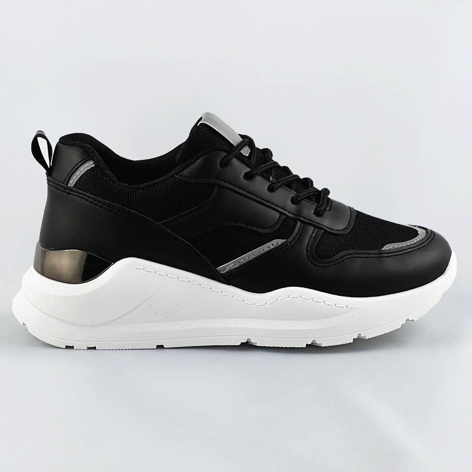 Černé dámské sneakersy (BS-01) odcienie czerni XL (42)