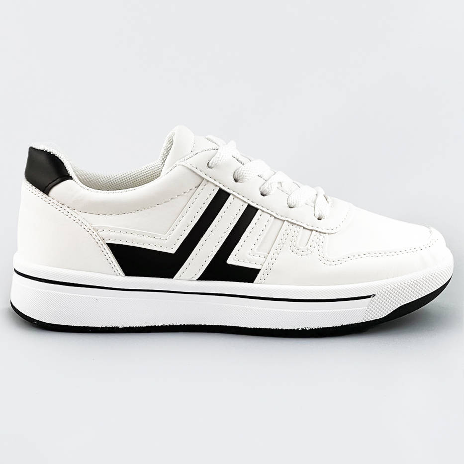 Bílo-černé dámské sportovní boty (AD-587) odcienie bieli XL (42)