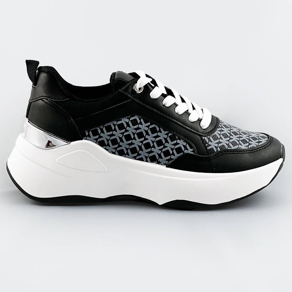 Černé dámské sportovní boty (SG-137) odcienie czerni XL (42)