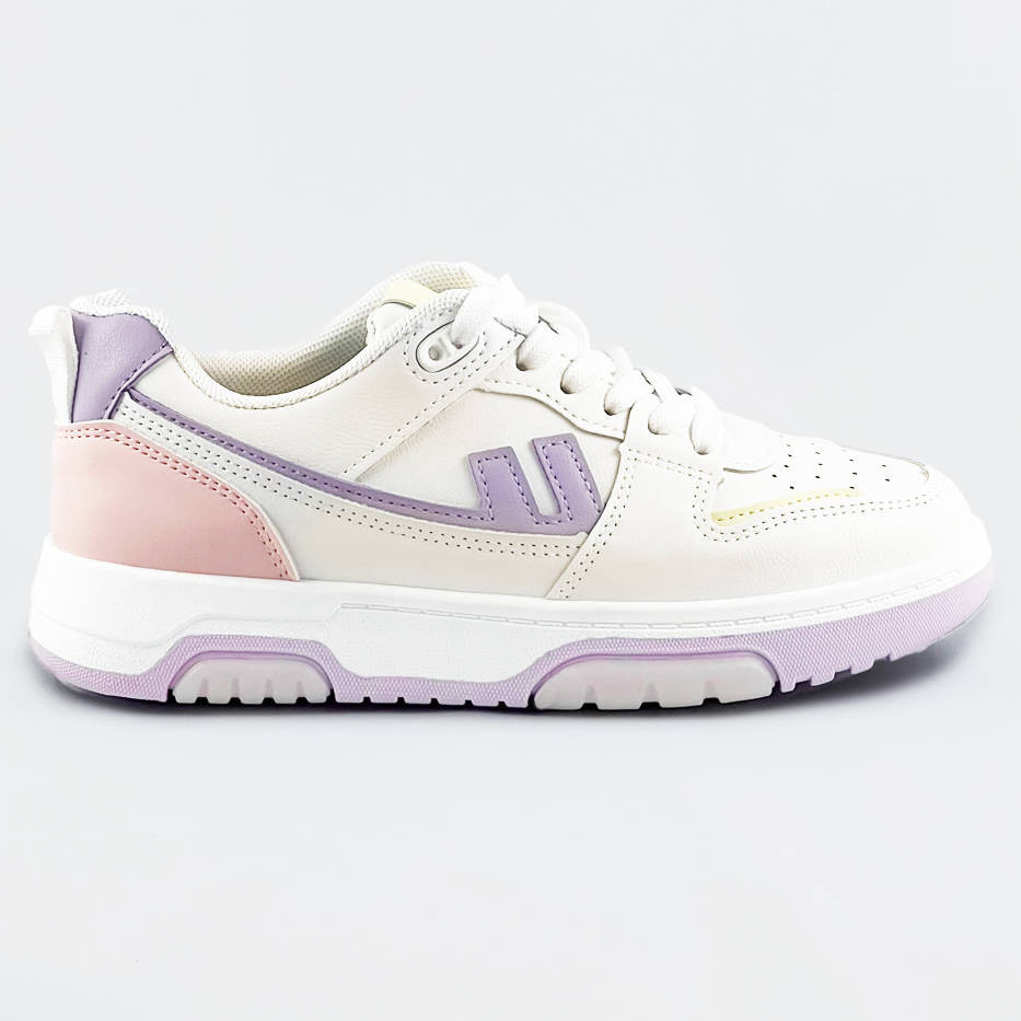 Bílo-fialové dámské sportovní boty (AD-555) odcienie różu XL (42)