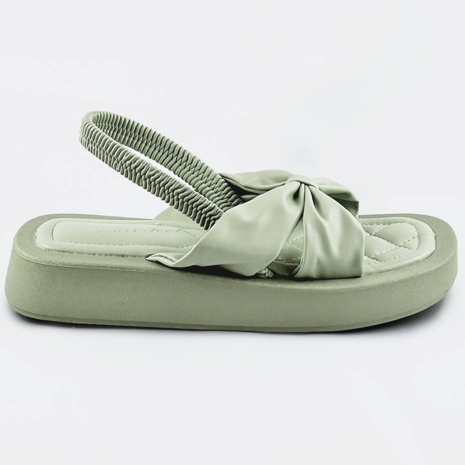 Zelené sandály na platformě (CM-58) odcienie zieleni XL (42)