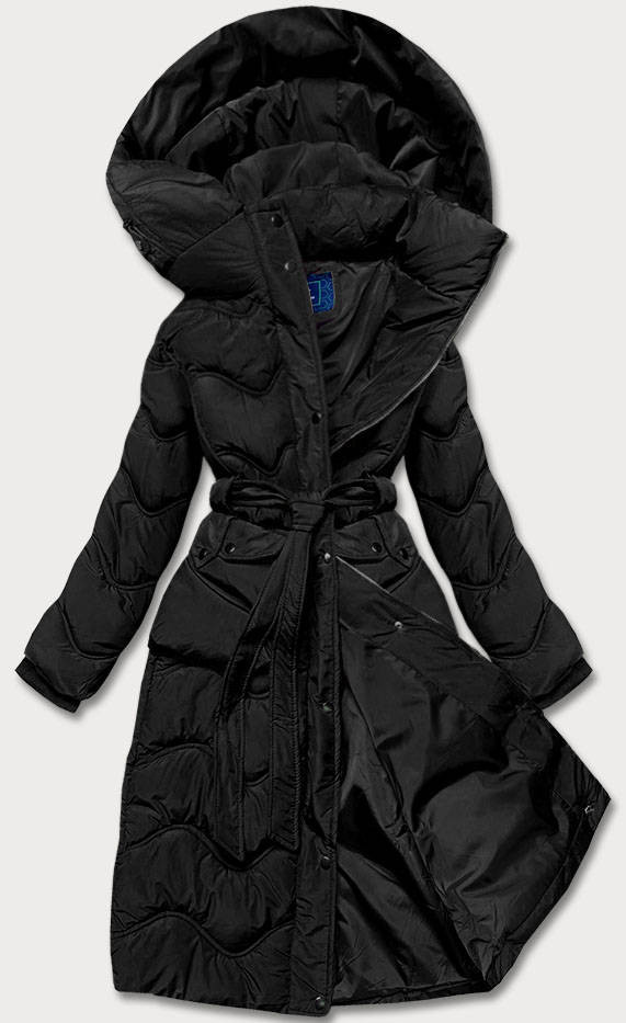Rozšířená černá dámská bunda (AG2-J81) odcienie czerni XXL (44)