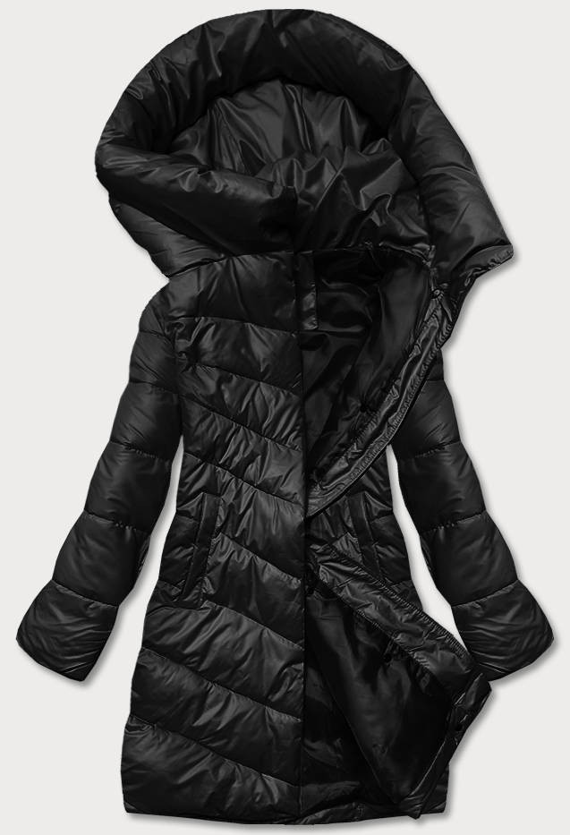Černá dámská zimní bunda (TY041-1) odcienie czerni L (40)