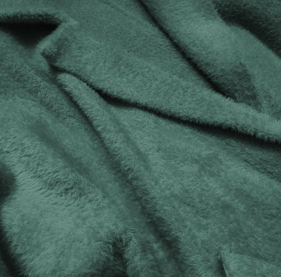 Vlněný přehoz přes oblečení typu "alpaka" v mořské zelené barvě (7108) odcienie zieleni ONE SIZE