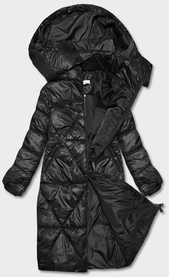 Černá dámská bunda pro přechodné období (YP-22081-1) odcienie czerni L (40)