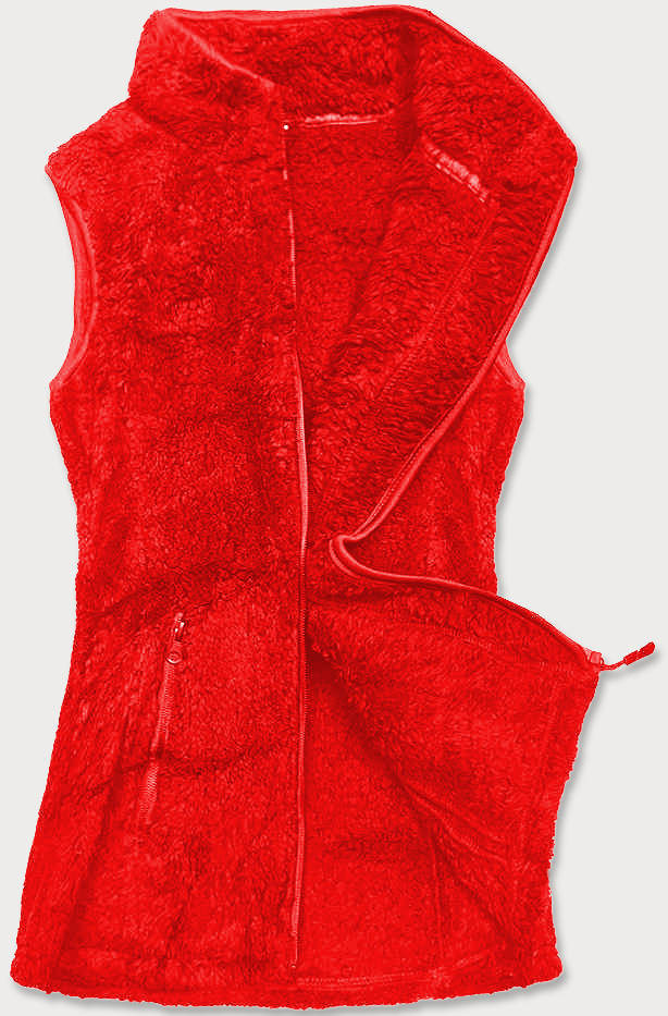 Červená dámská plyšová vesta (HH005-5) odcienie czerwieni S (36)