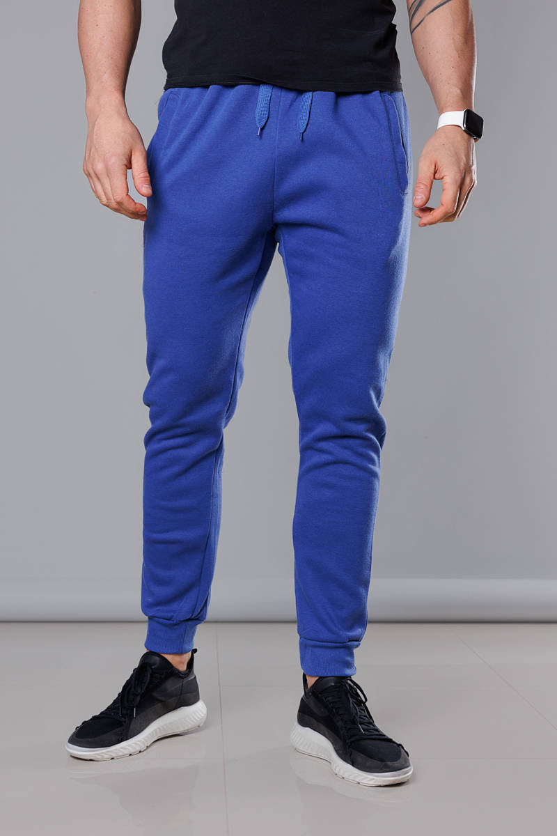 Modré pánské teplákové kalhoty (68XW01-15) odcienie niebieskiego XL