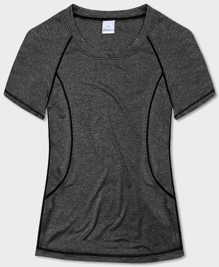 Dámské sportovní tričko T-shirt v grafitové barvě (A-2158) odcienie szarości XL (42)