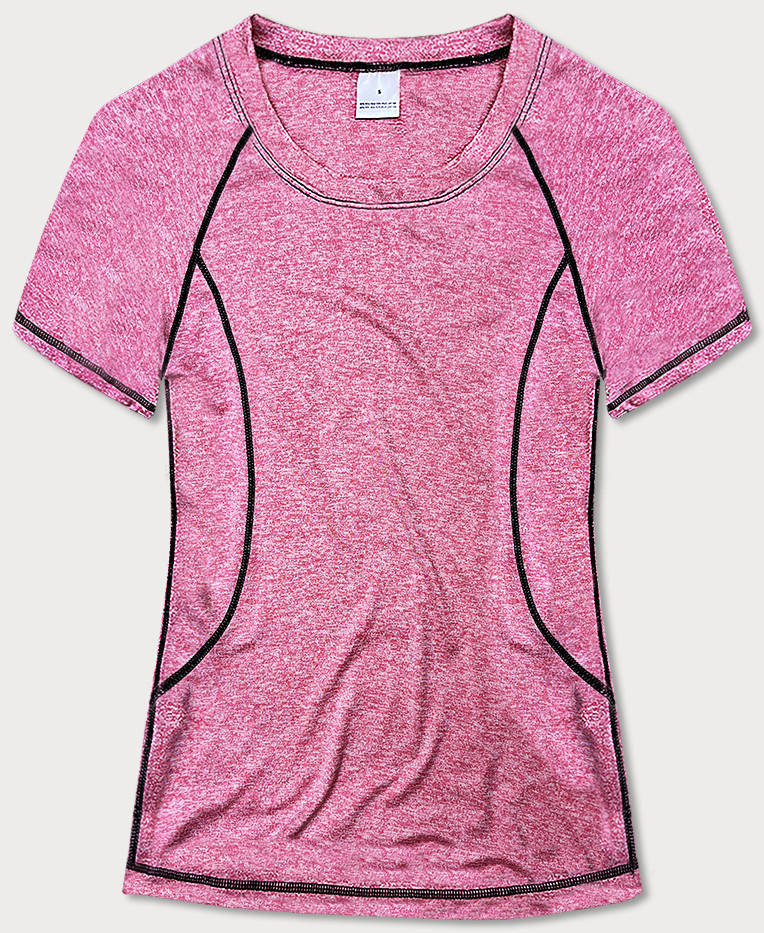 Růžové dámské sportovní tričko T-shirt (A-2158) odcienie różu M (38)