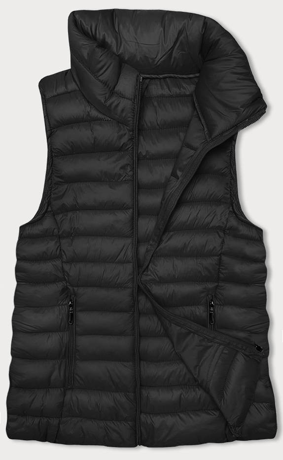 Černá dámská prošívaná vesta (5M9155-392) odcienie czerni XL (42)