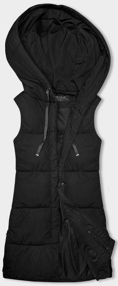 Černá vypasovaná dámská vesta (16M9093-392) odcienie czerni XL (42)