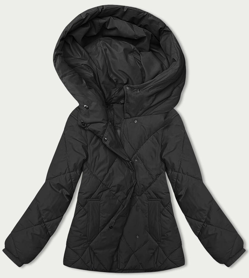 Černá dámská bunda pro přechodné období (5M3175-392) odcienie czerni L (40)