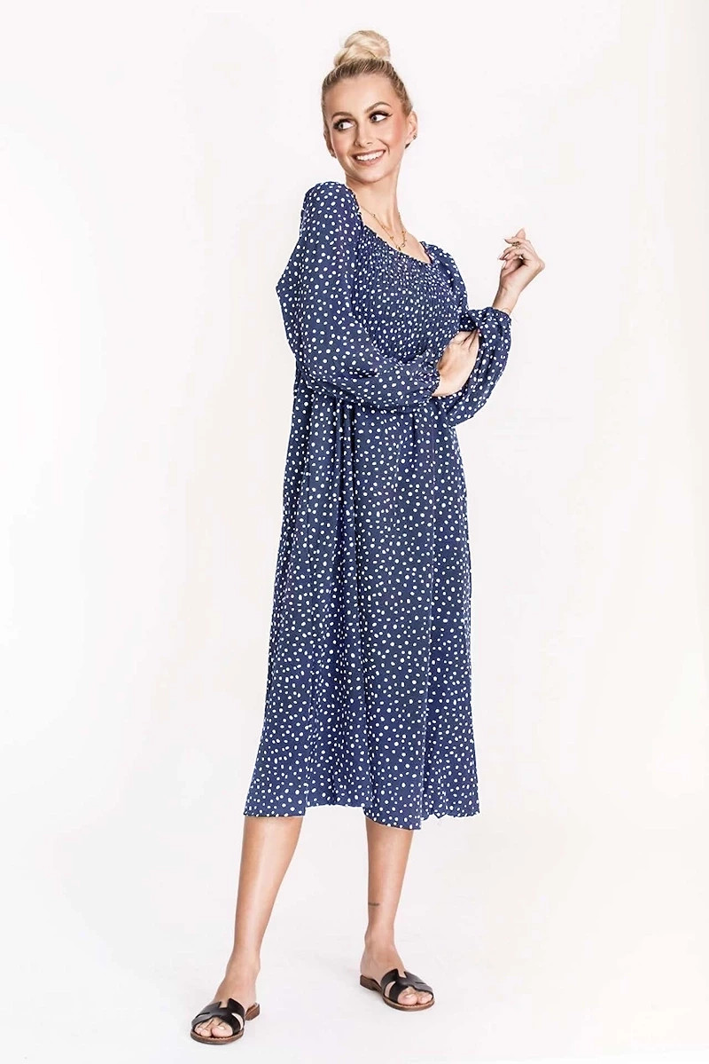 Světle modré dámské šaty se spuštěnými rameny Ann Gissy (DLY018) odcienie czerni XL (42)