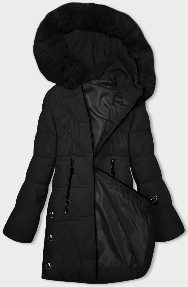 Černá dámská zimní bunda S'west (B8165-1) odcienie czerni XXL (44)