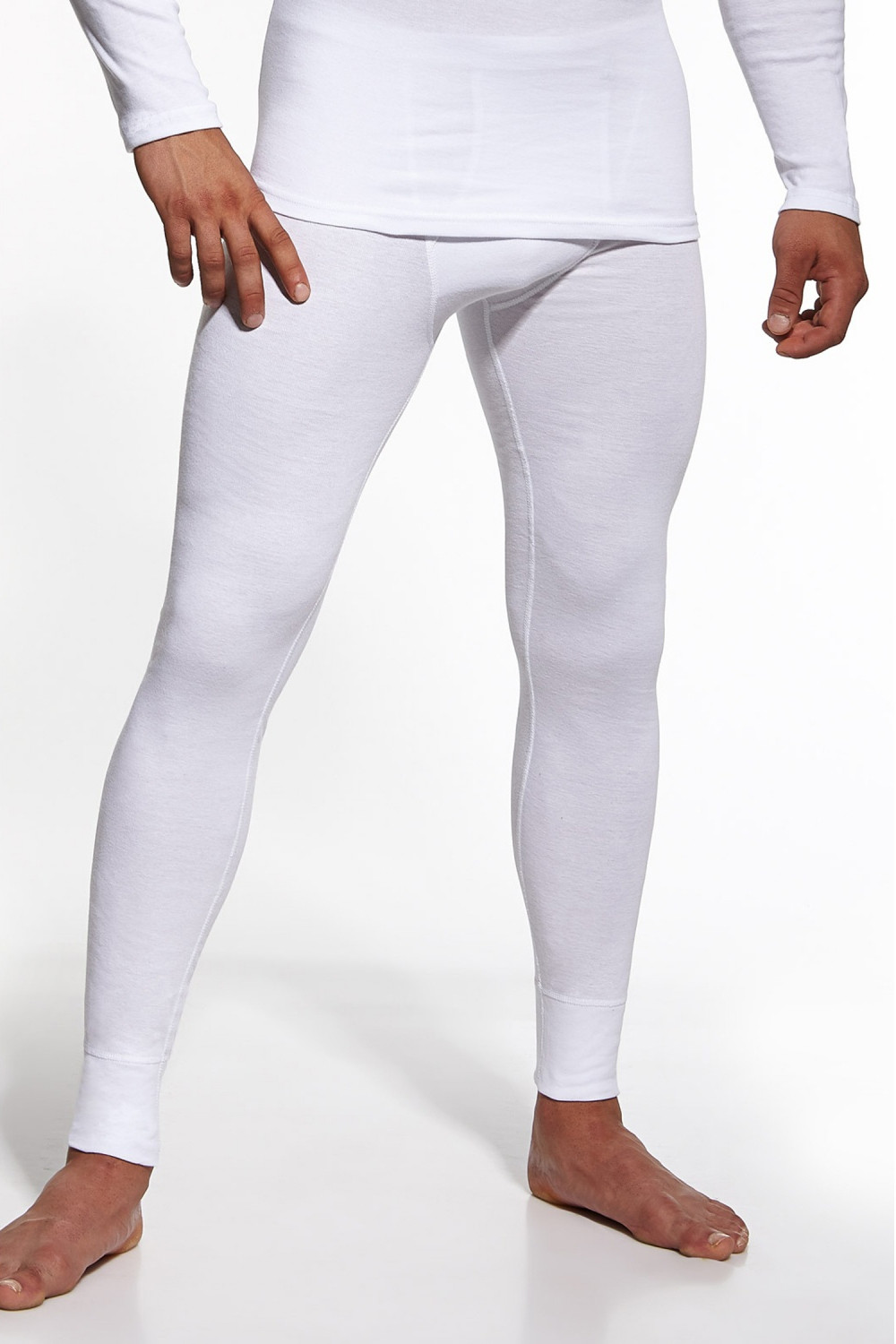 Pánské podvlékací kalhoty Authentic white - CORNETTE Bílá XL