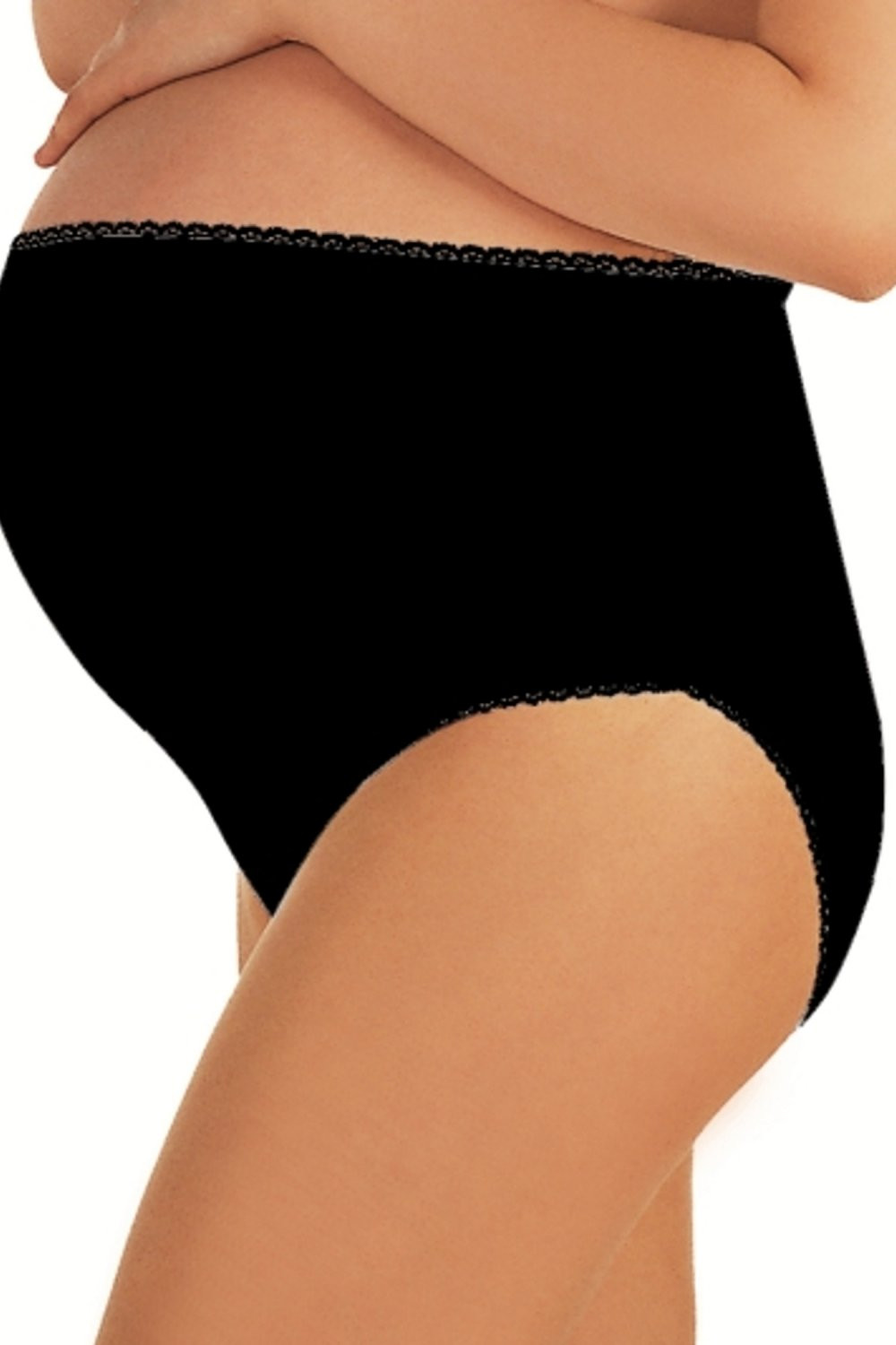 Těhotenské kalhotky Mama maxi black - ITALIAN FASHION černá XL