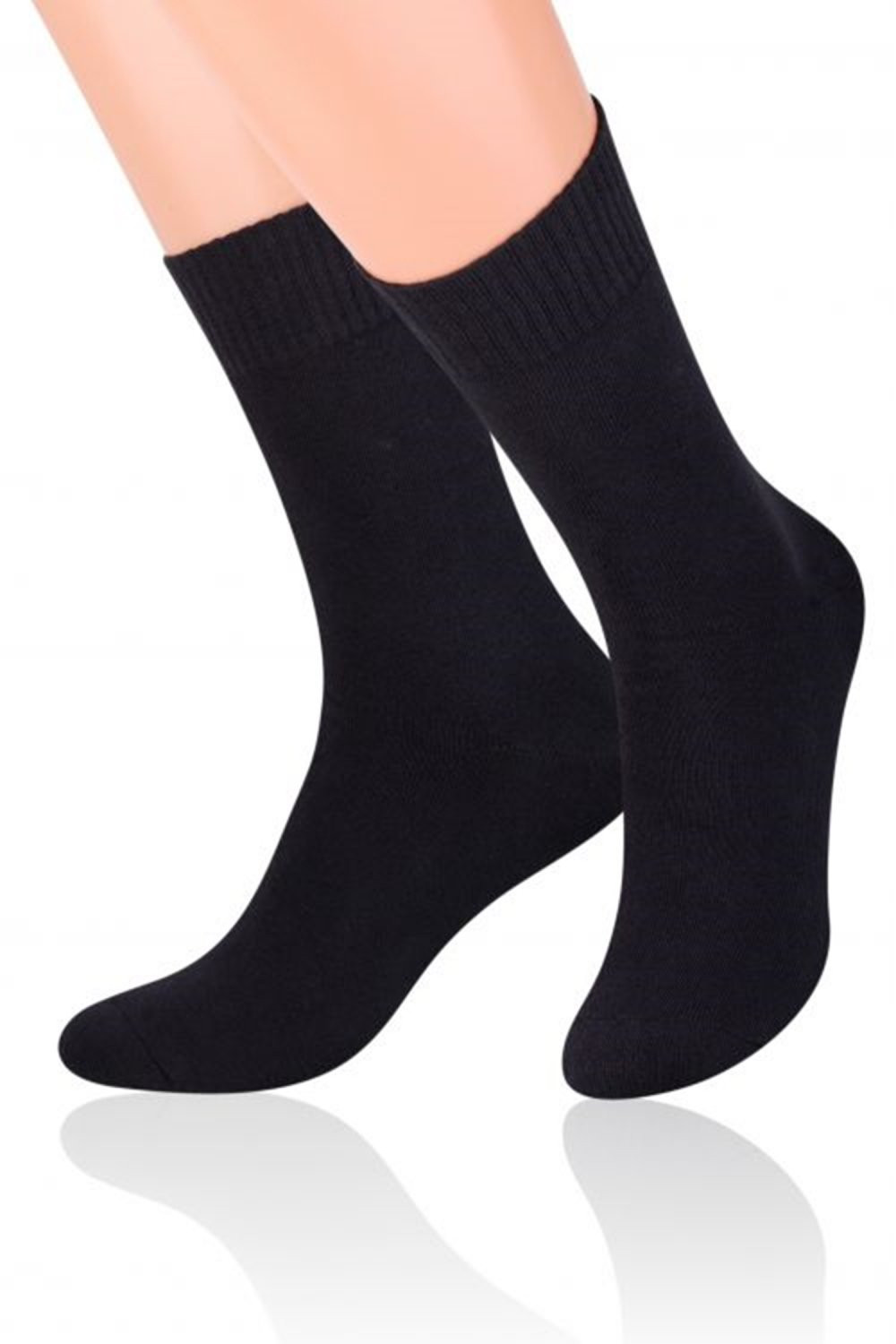 Pánské ponožky 015 Fortte black - Steven černá 41/43
