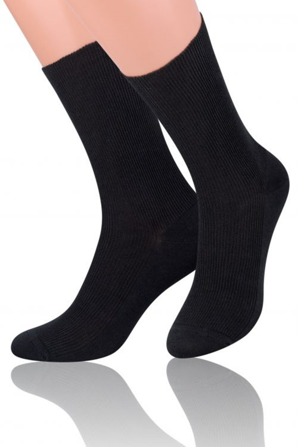 Pánské ponožky 018 black - Steven černá 43/46