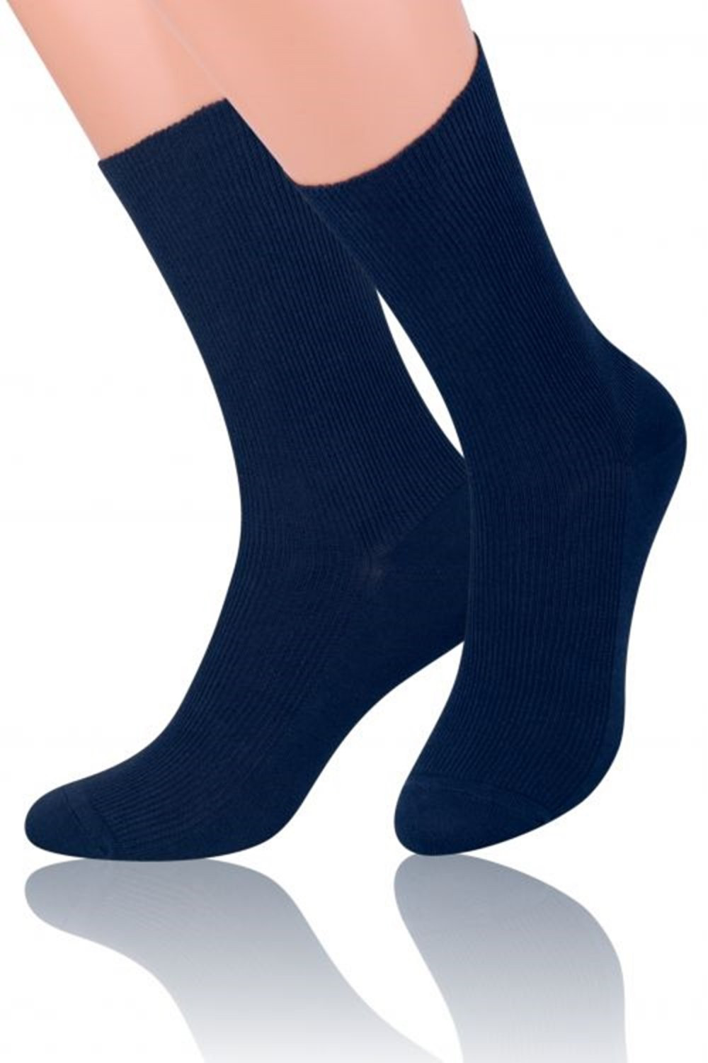 Pánské ponožky 018 dark blue - Steven tmavě modrá 43/46