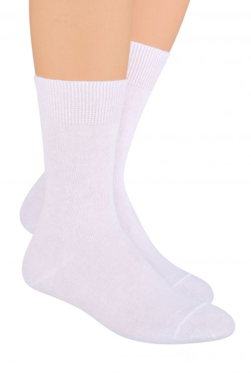 Pánské ponožky 048 white - Steven Bílá 41/43