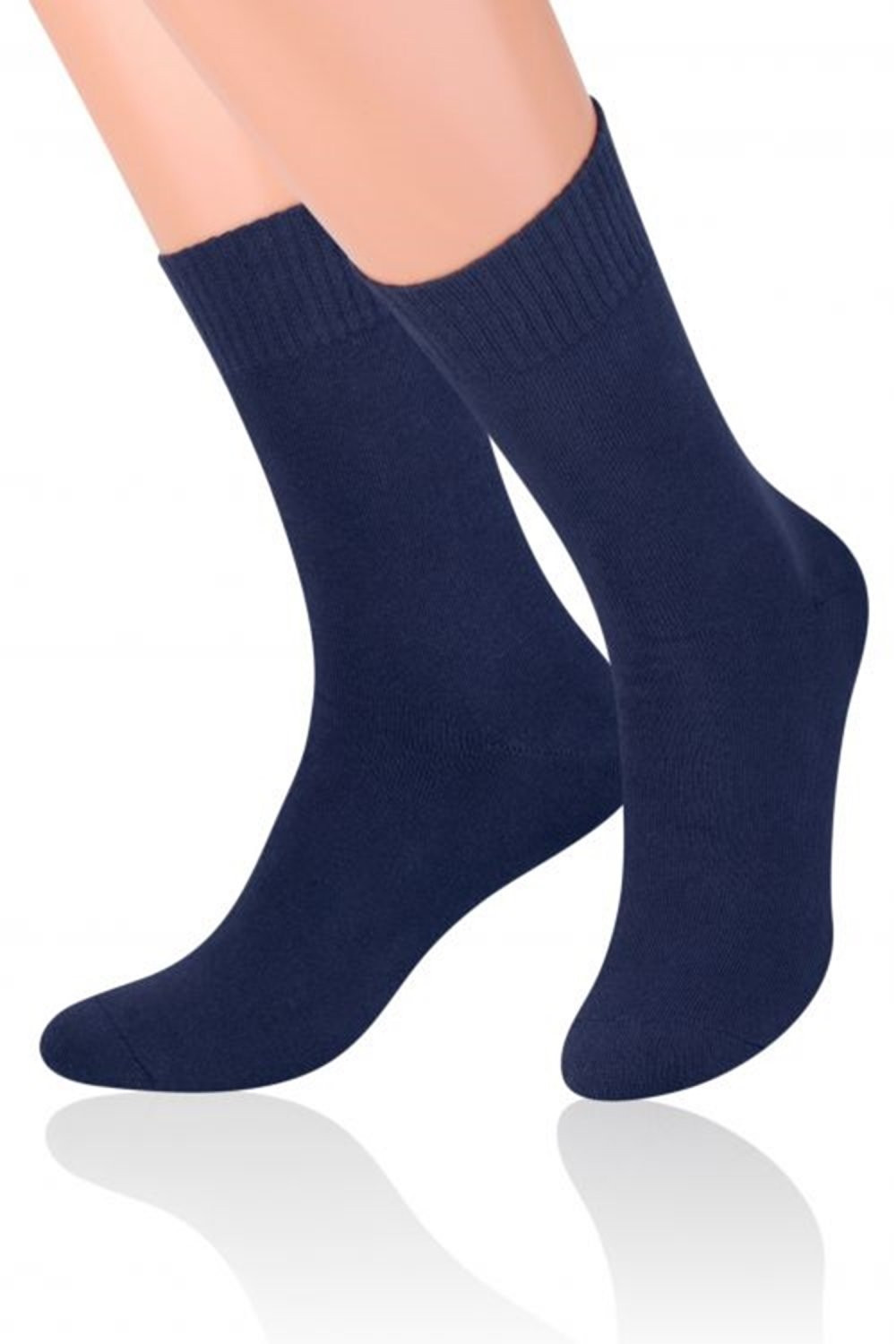 Pánské ponožky 015 Frotte dark blue - Steven tmavě modrá 41/43