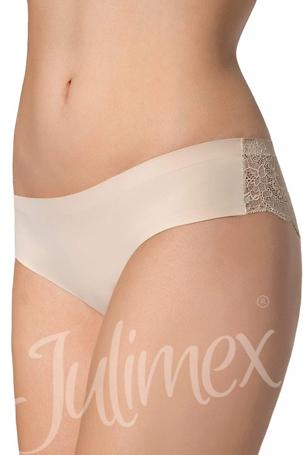 Dámské kalhotky Tanga beige - JULIMEX Béžová XL