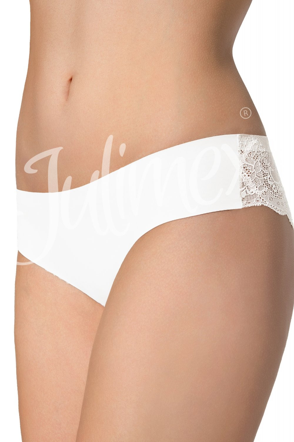 Dámské kalhotky Tanga white - JULIMEX Bílá XL