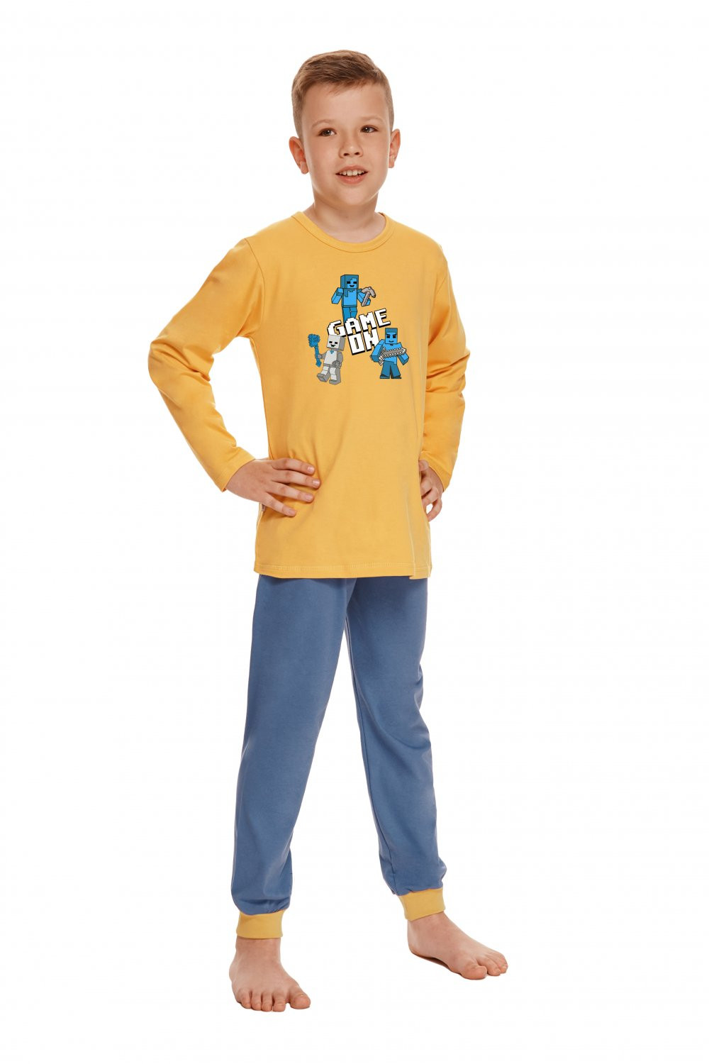 Chlapecké pyžamo 2623 Jacob - TARO Žlutá 104