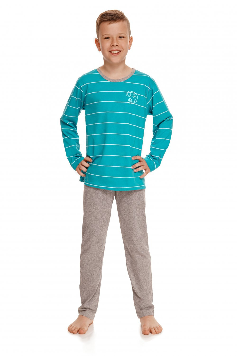 Chlapecké pyžamo 2622 Harry turquoise - TARO tyrkysová 128