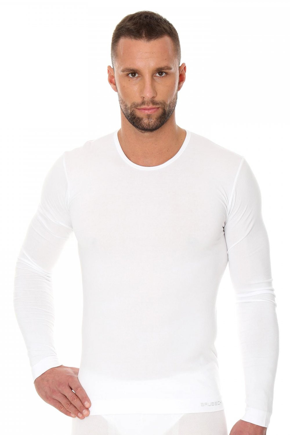Pánské tričko 1120 white - BRUBECK Bílá M
