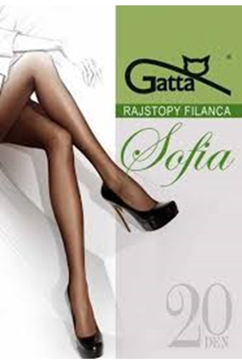 Dámské punčocháče Sofia grey - GATTA šedá 2