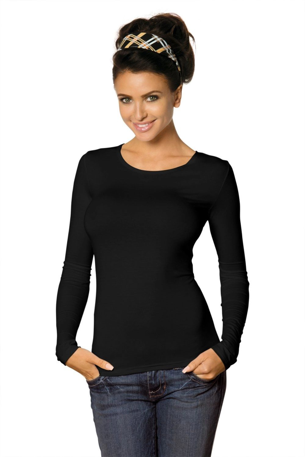Dámské tričko Manati long black - BABELL černá XL