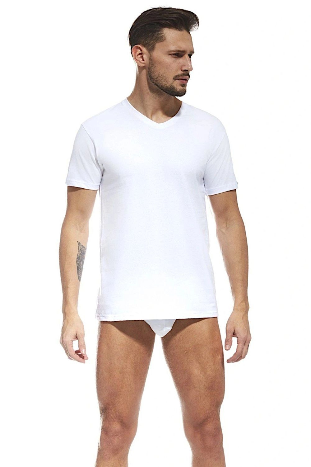 Pánské tričko 201 Authentic new biała - CORNETTE Bílá M