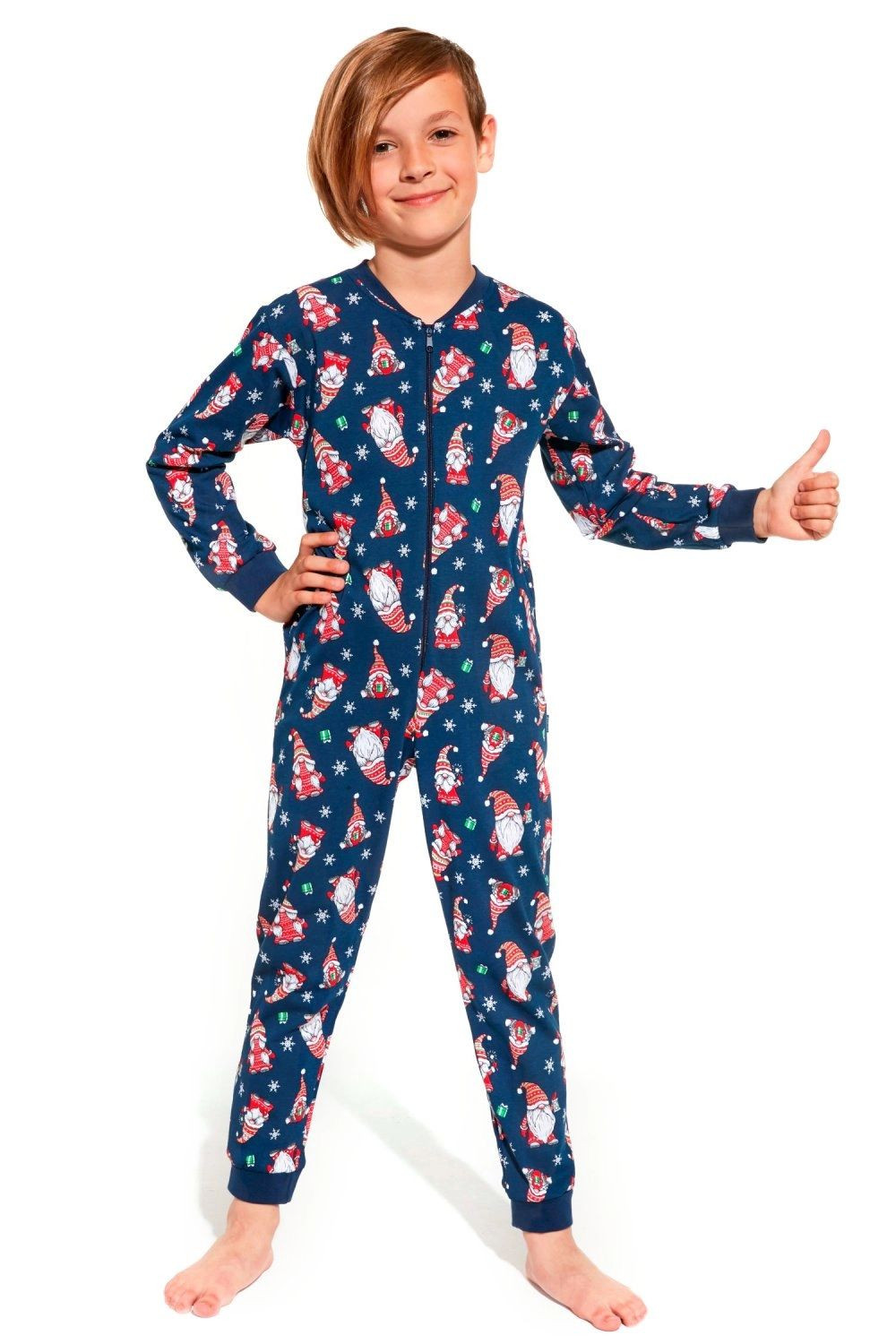 Chlapecké pyžamo 185/138 Gnomes2 - CORNETTE tmavě modrá 104
