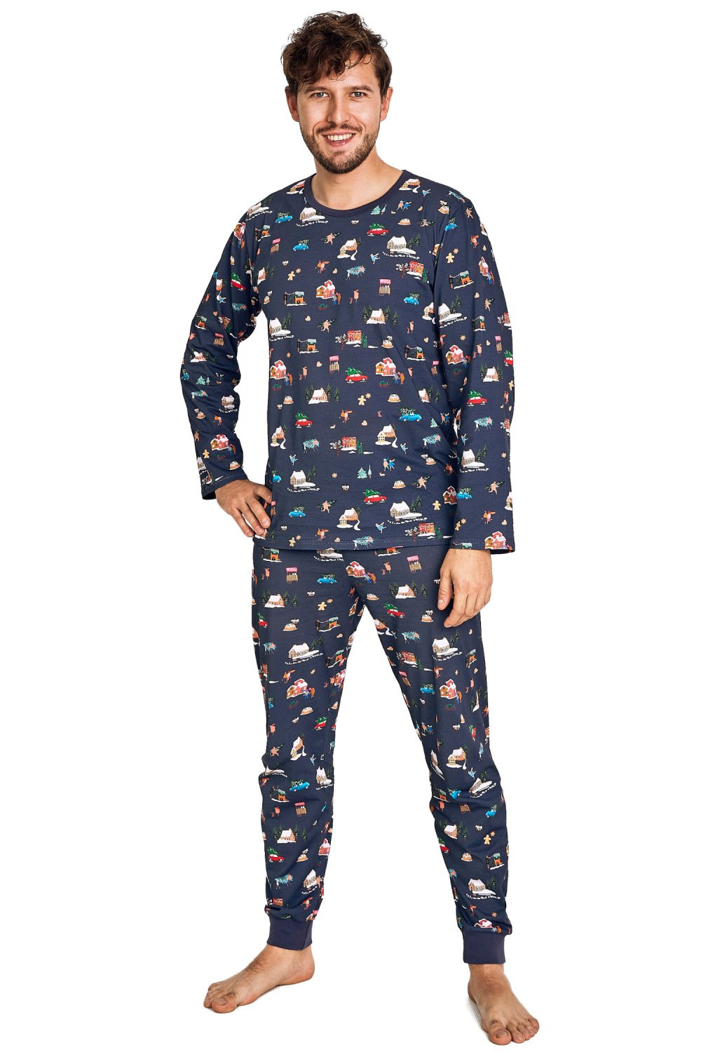 Chlapecké pyžamo 2839 Mikolaj - TARO tmavě modrá 158