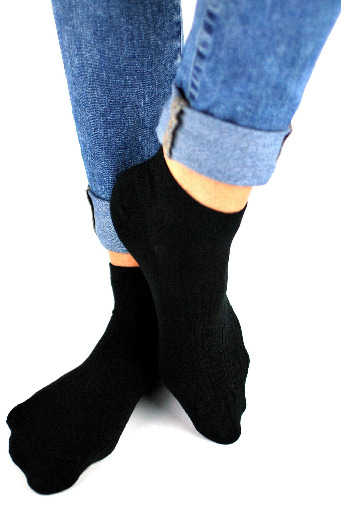 Dámské ponožky 001 U02 - NOVITI černá 43/46